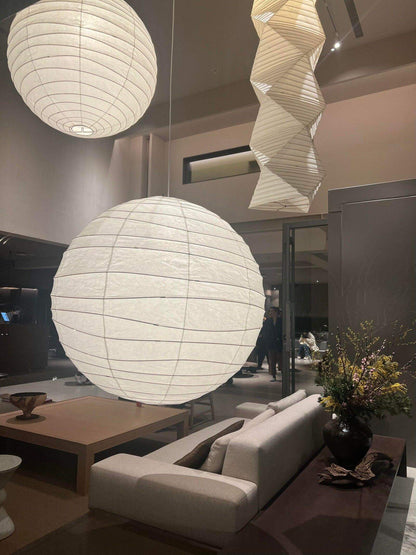 Rice Paper Round D Pendant Light