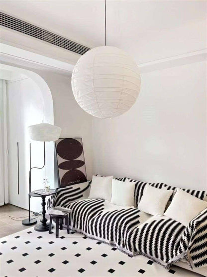 Rice Paper Round D Pendant Light