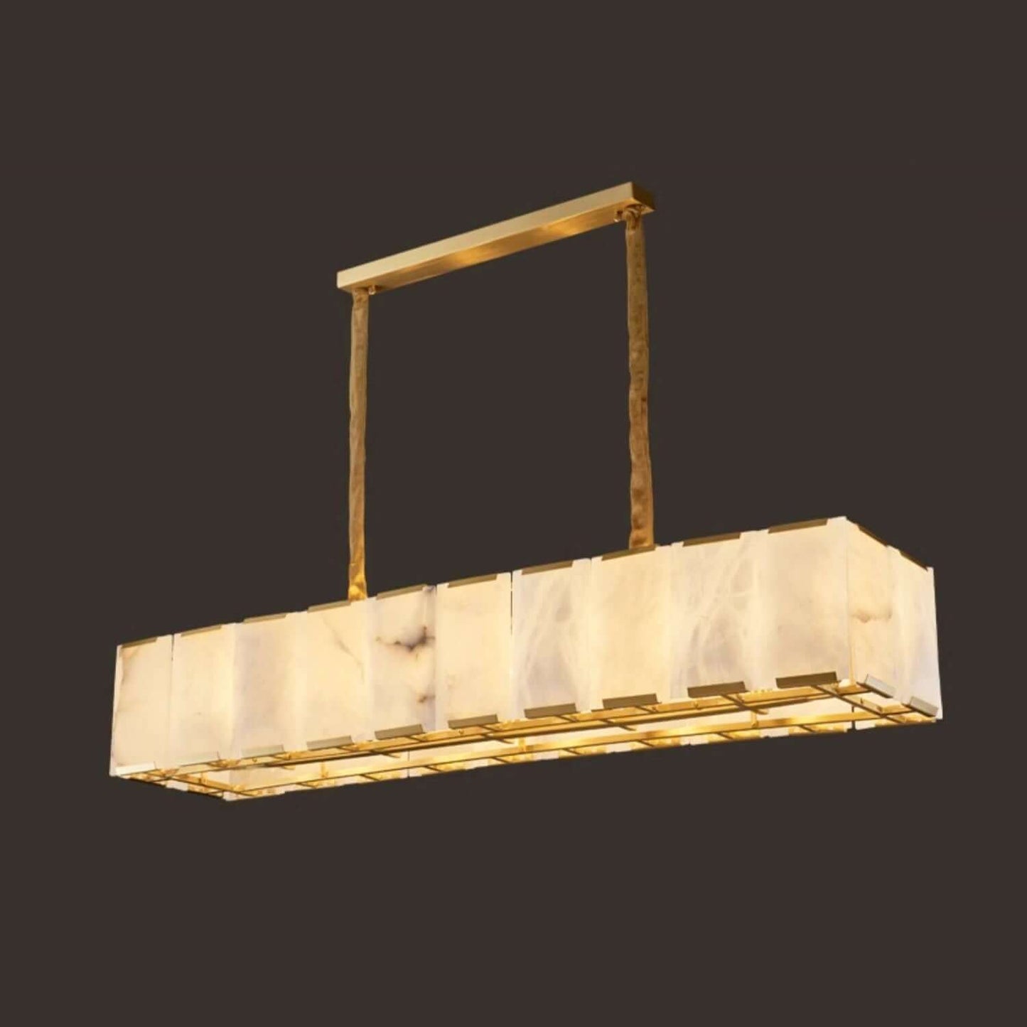 Round Alabaster Chandelier