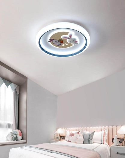 Round Bunny Ceiling Lamp