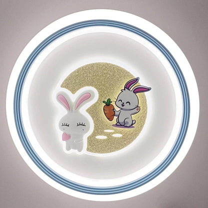 Round Bunny Ceiling Lamp