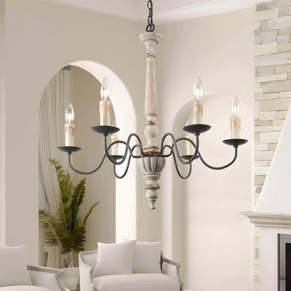 Rustic Candlestick Chandelier