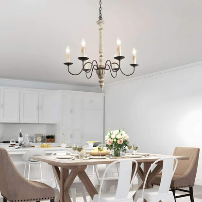 Rustic Candlestick Chandelier