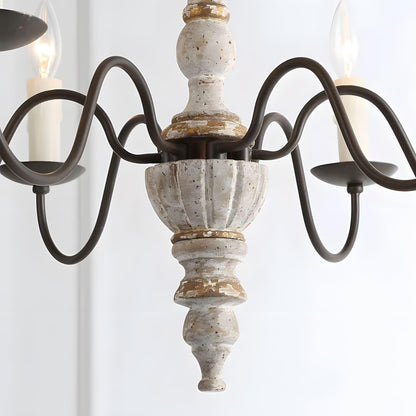 Rustic Candlestick Chandelier