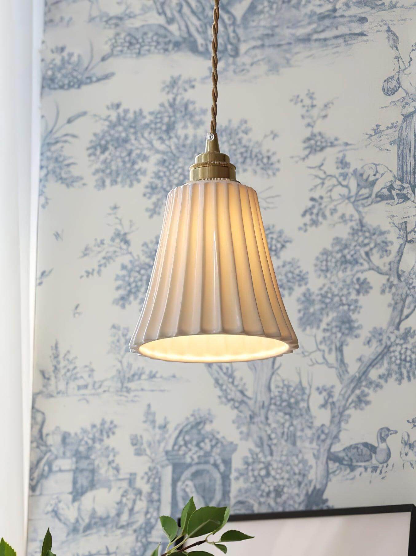 Trumpet Ceramic Pendant Light