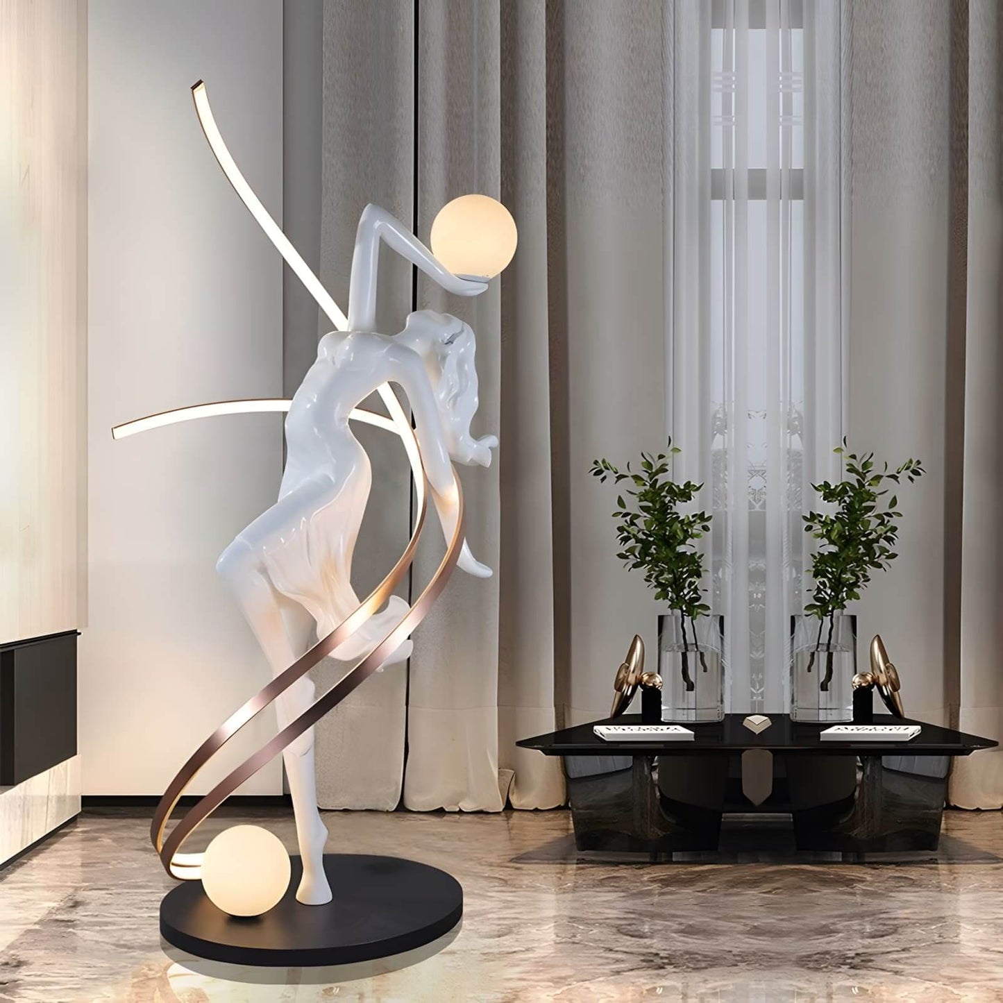 Seralya Sculpture Floor Lamp