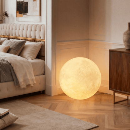 Simulated Moon Floor Lamp