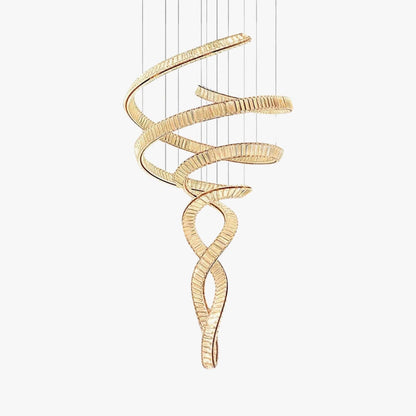 Spiral Crystal Chandelier