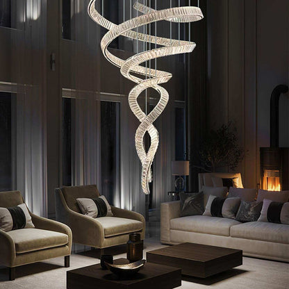 Spiral Crystal Chandelier