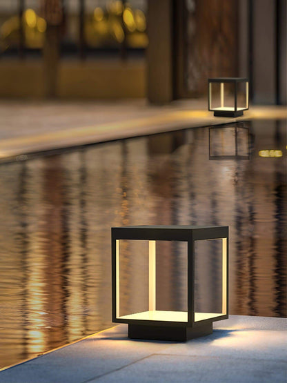 Square Fence Post Garden Light