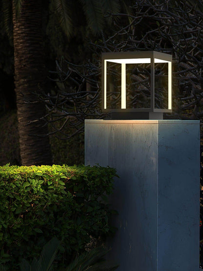 Square Fence Post Garden Light