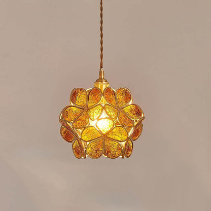 Glass Petal Pendant Light