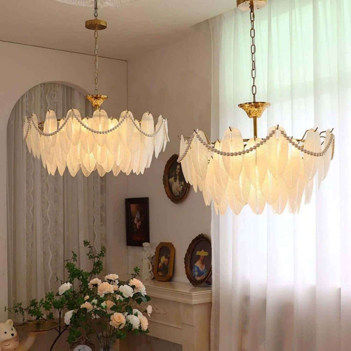 Staklo Chandelier