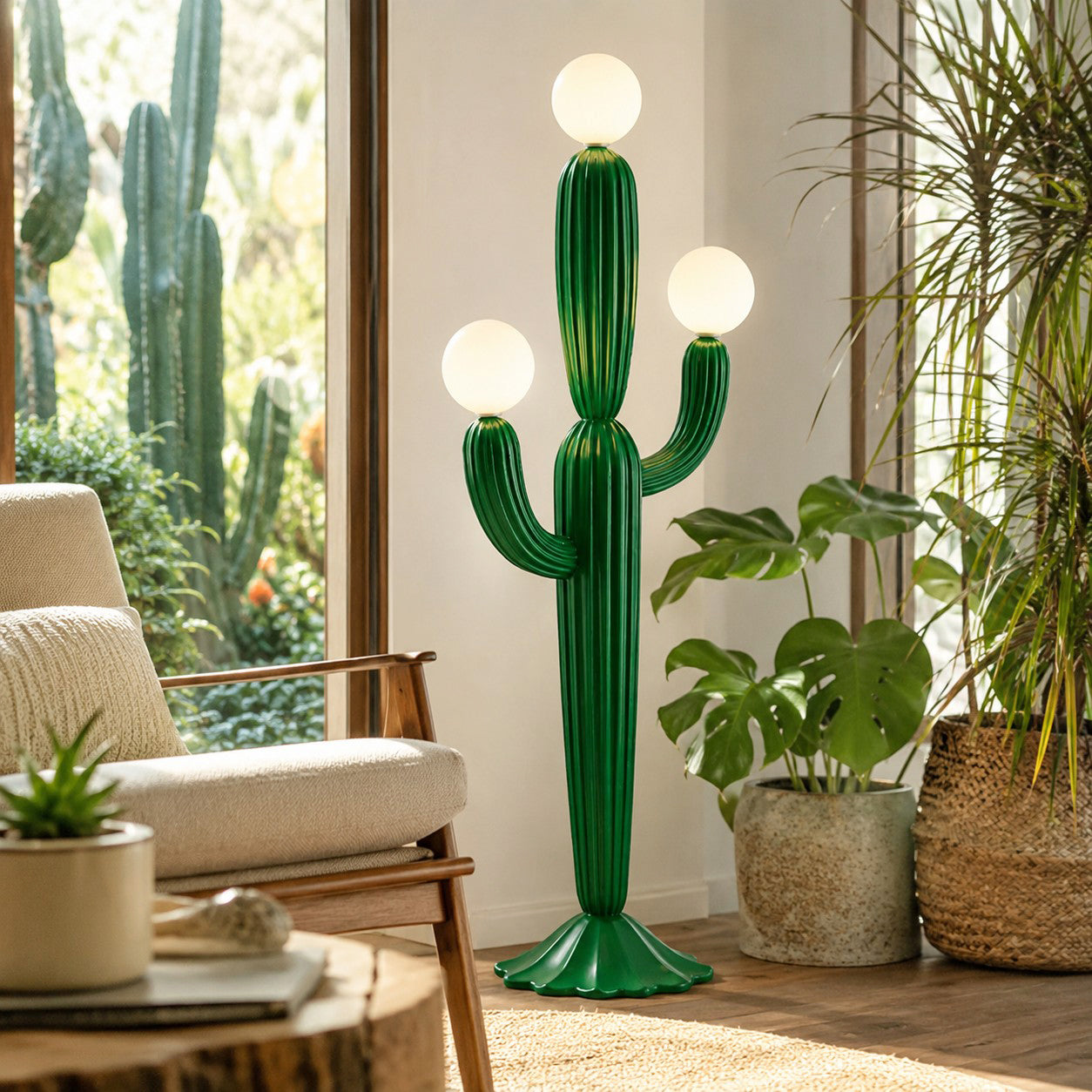 Standing Cactus Floor Lamp