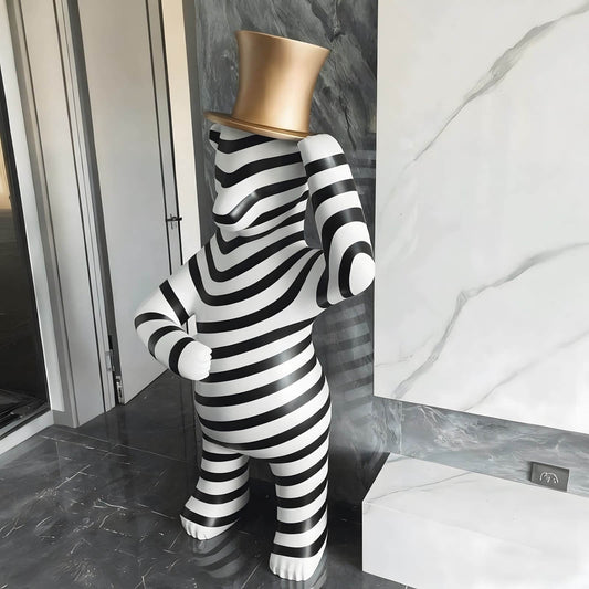 Striped Bear Sculptural