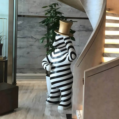 Striped Bear Sculptural