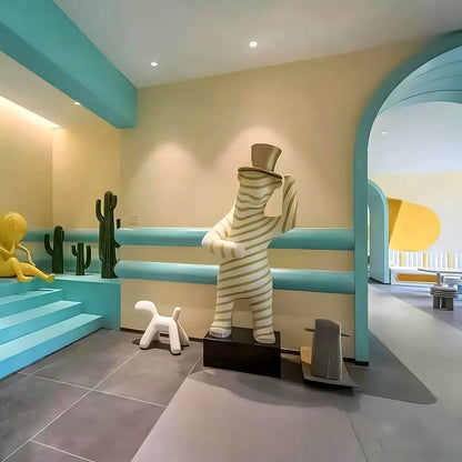 Striped Bear Sculptural