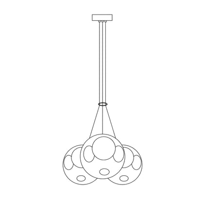 T28 Cluster Chandelier