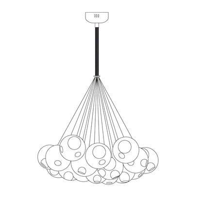 T28 Cluster Chandelier
