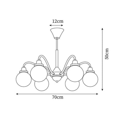 Tillary Retro Chandelier