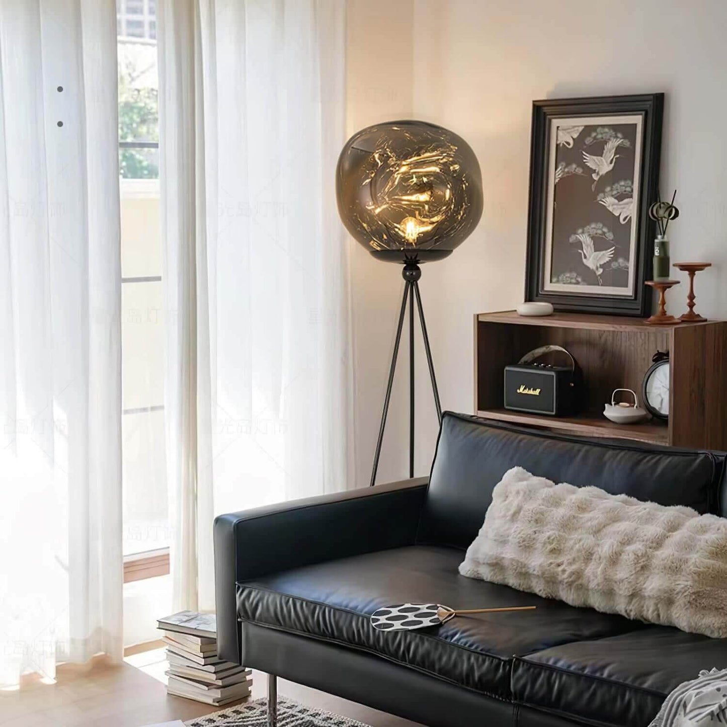 Tripod Rock Lava Floor Lamp