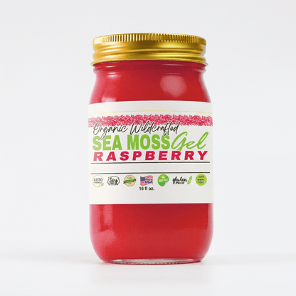Sea Moss Gel - Raspberry Flavor 16oz