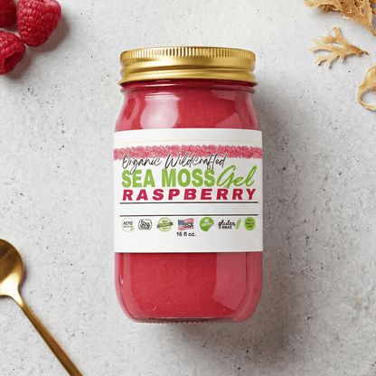 Sea Moss Gel - Raspberry Flavor 16oz