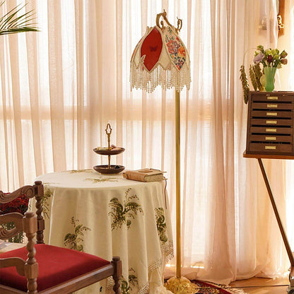 Vintage Tassel Floor Lamp