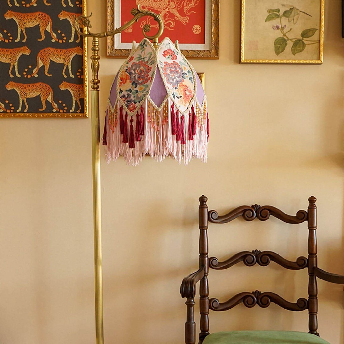 Vintage Tassel Floor Lamp