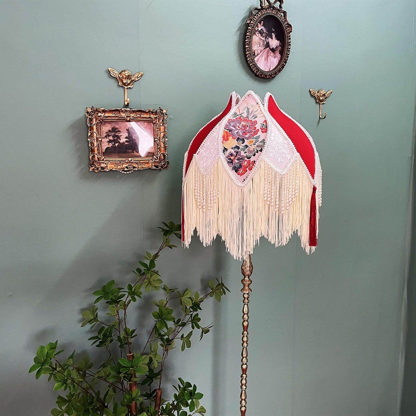 Vintage Tassel Floor Lamp