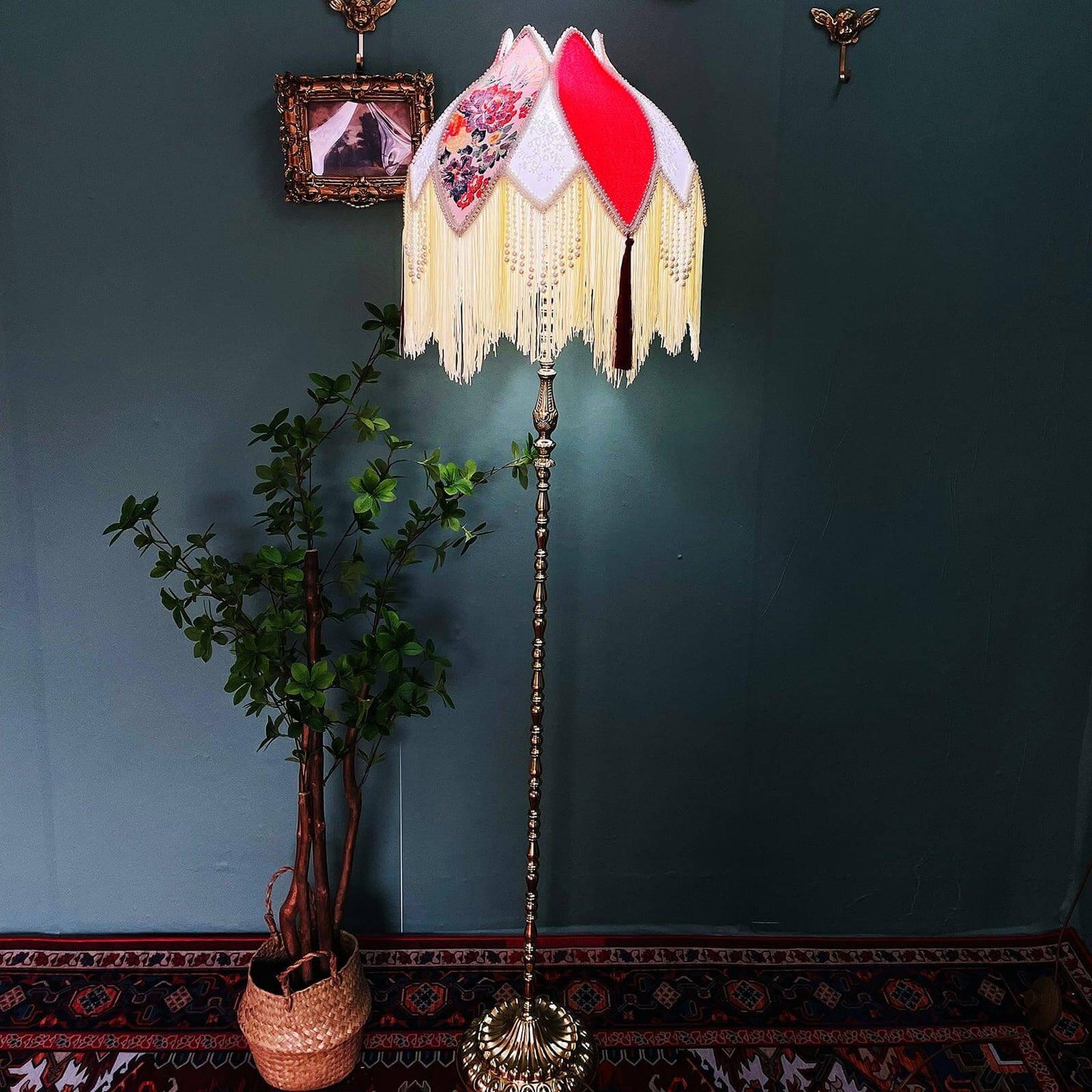 Vintage Tassel Floor Lamp