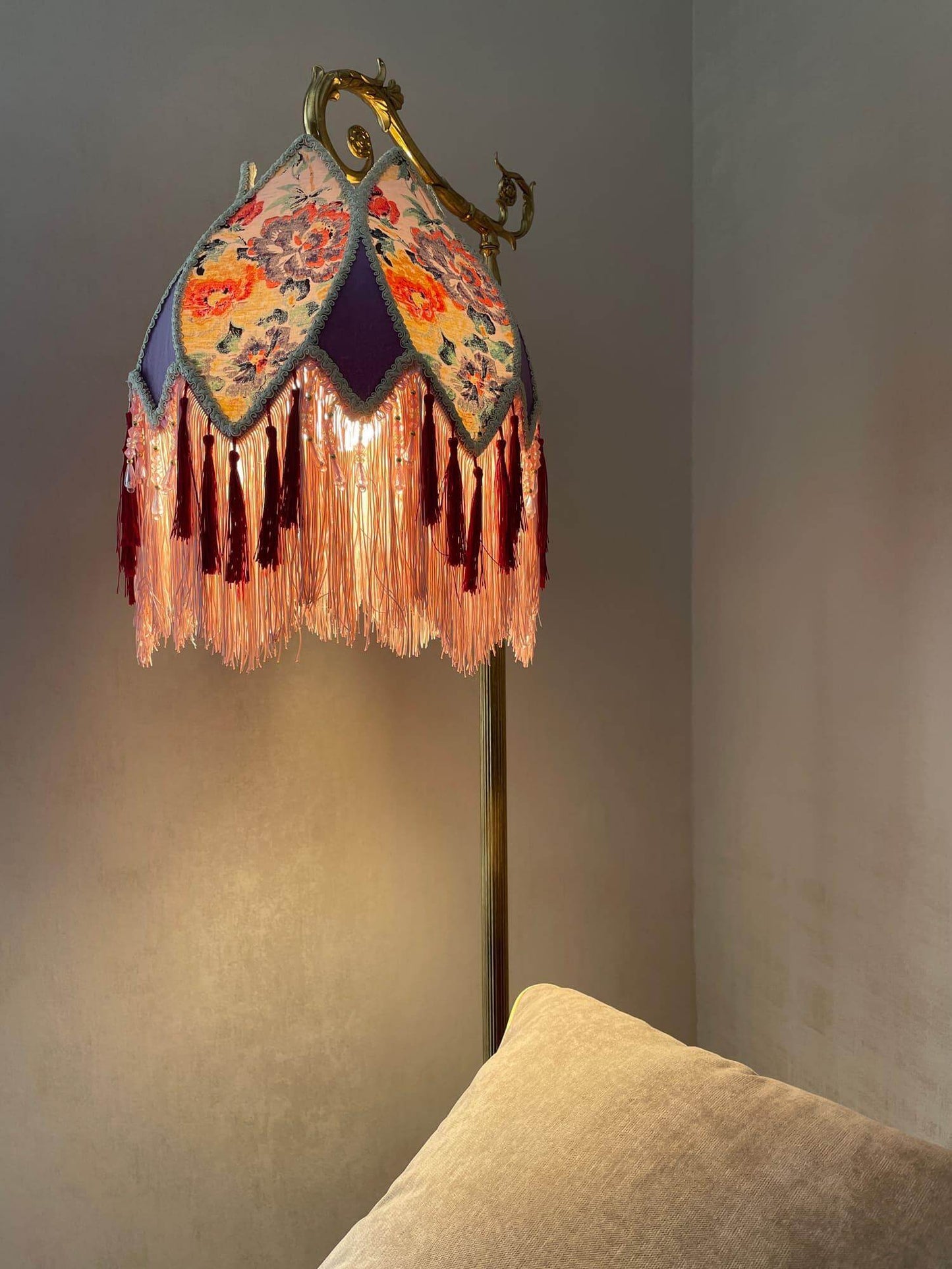 Vintage Tassel Floor Lamp