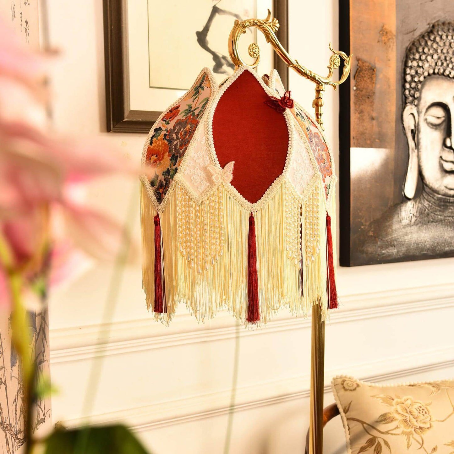 Vintage Tassel Floor Lamp