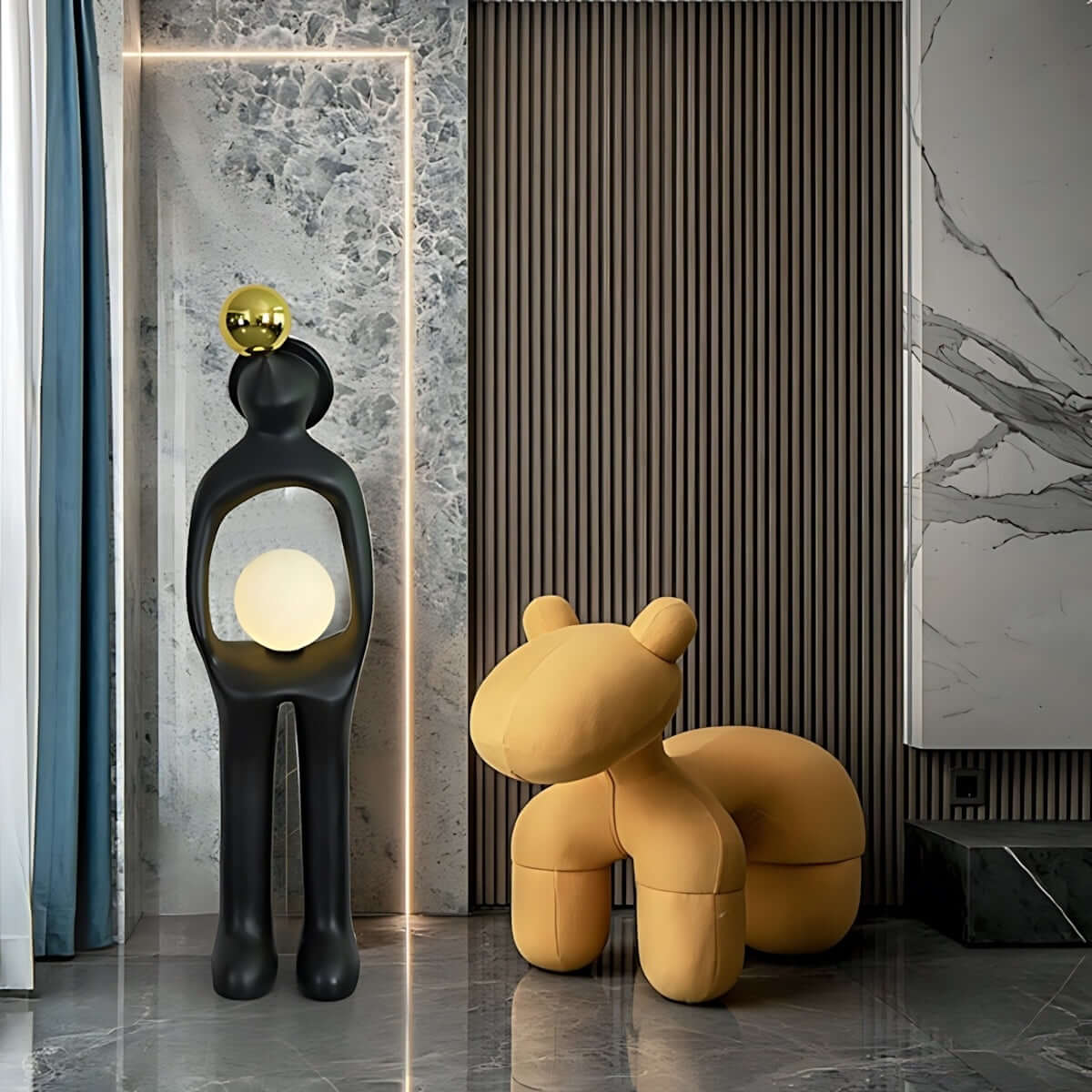 Voreli Resin Floor Lamp