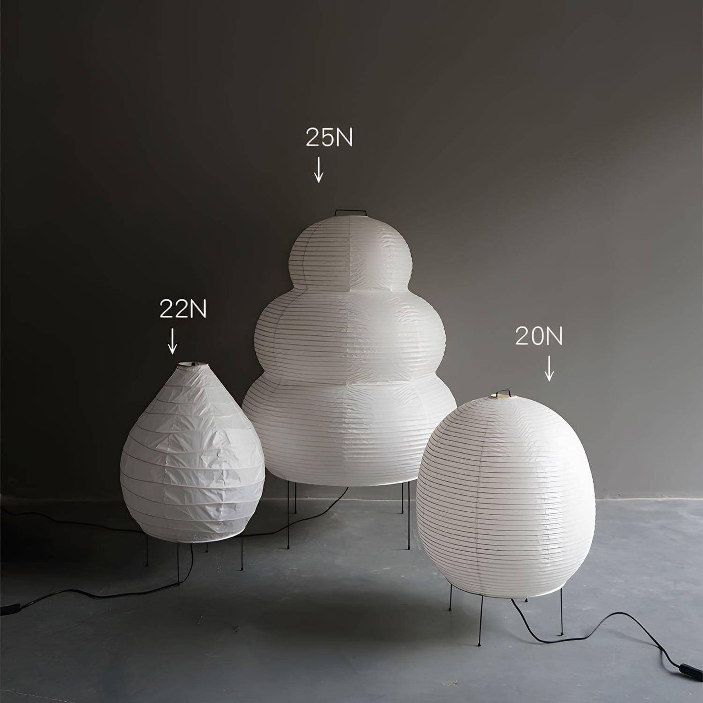 Washi Paper 25N Floor Lamp