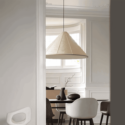 Washi Paper Hat Pendant Lamp