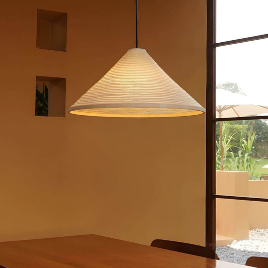 Washi Paper Hat Pendant Lamp