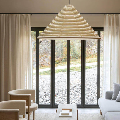 Washi Paper Hat Pendant Lamp