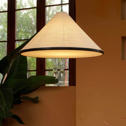 Washi Paper Hat Pendant Lamp