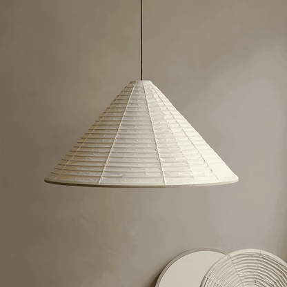Washi Paper Hat Pendant Lamp