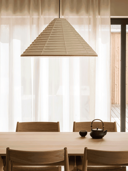 Washi Paper Hat Pendant Lamp