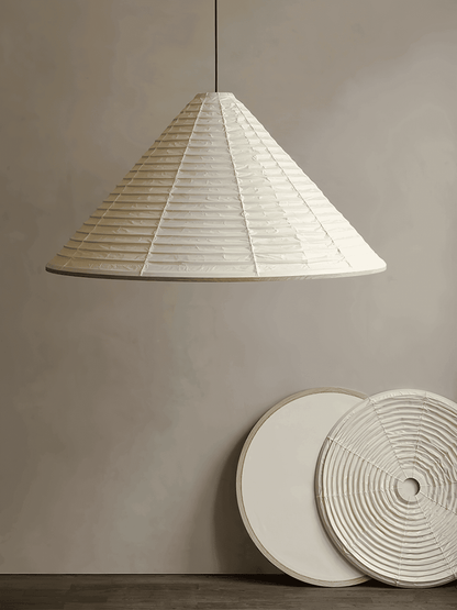 Washi Paper Hat Pendant Lamp