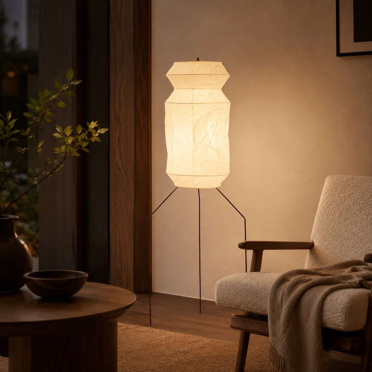 Washi Paper UF3-L6 Floor Lamp