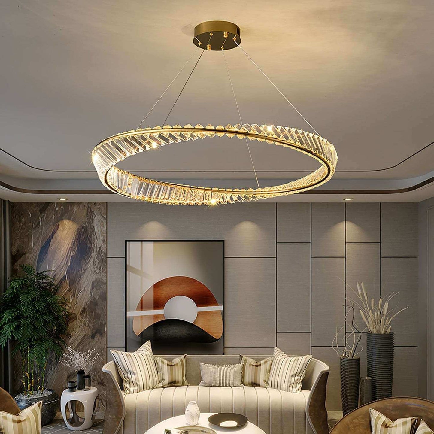 Wave Crystal Chandelier