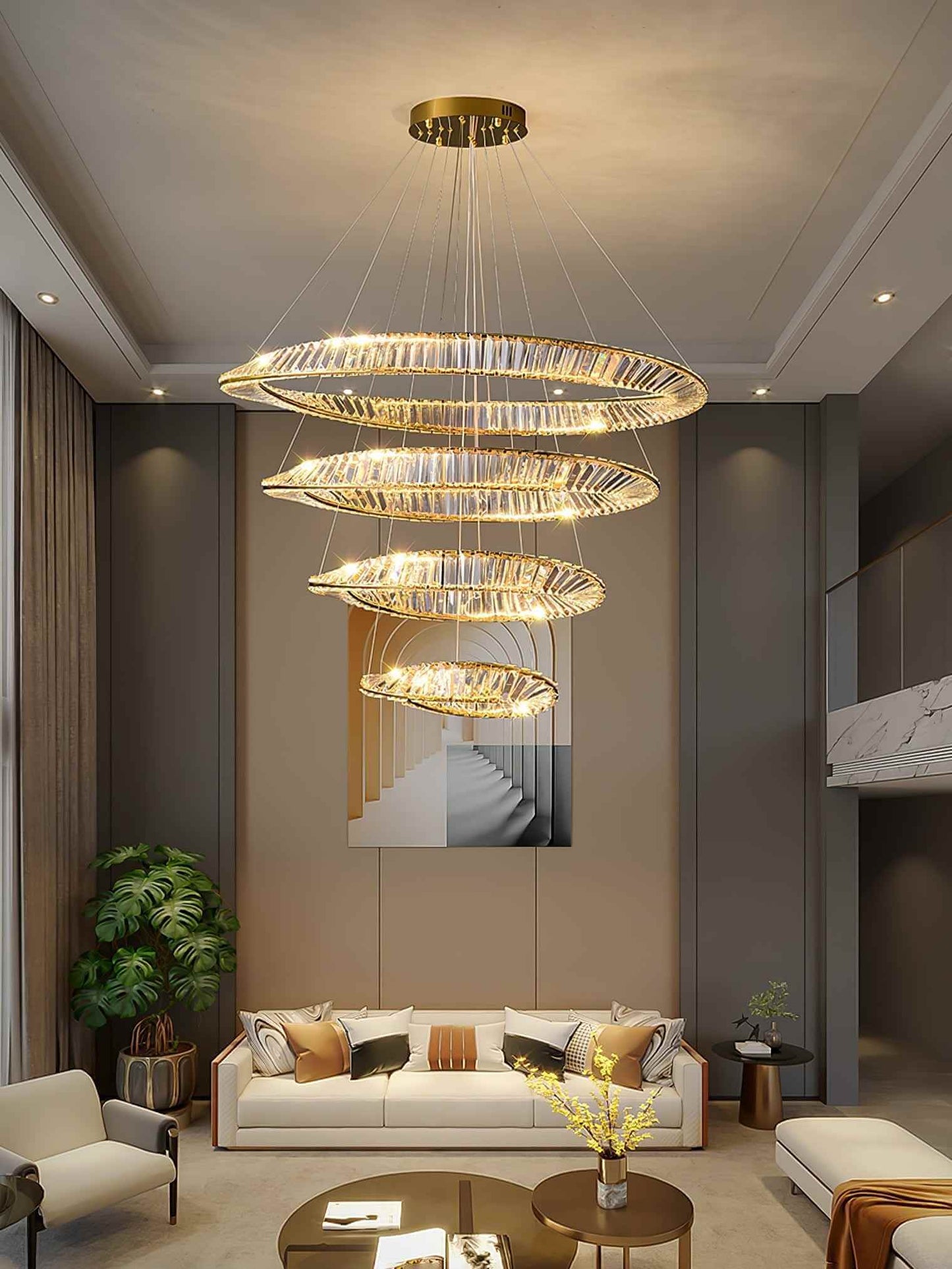Wave Crystal Chandelier