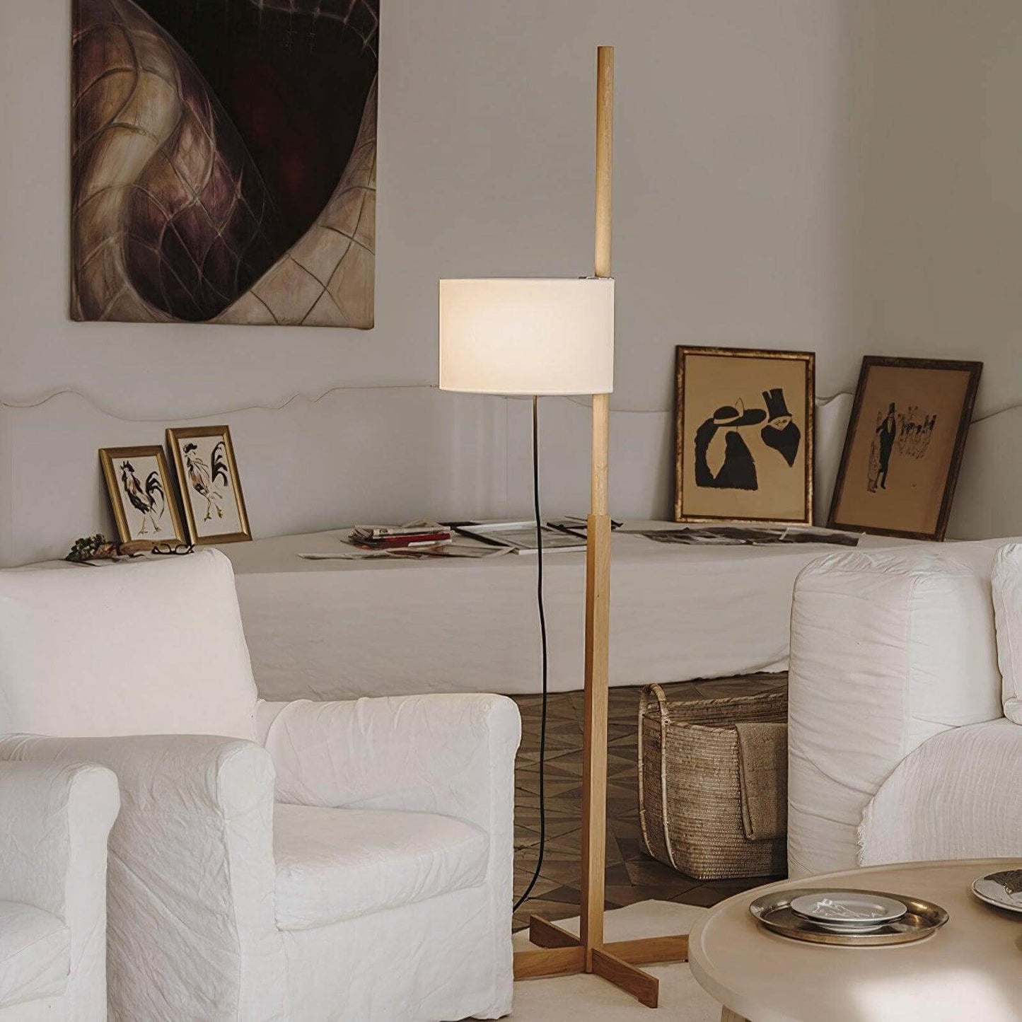 Wood Tmm Floor Lamp