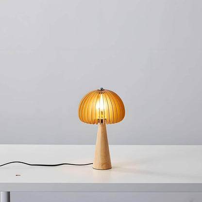 Wooden Pumpkin Table Lamp