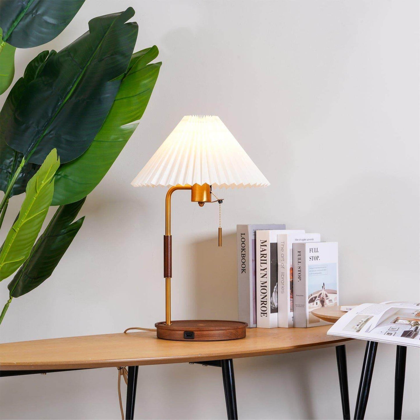 Wooden Retro Table Lamp