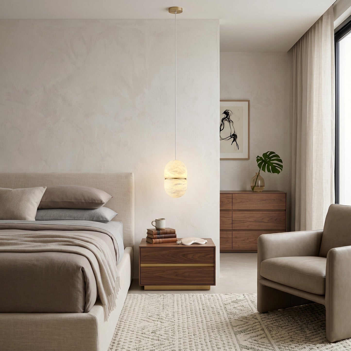 YUM Alabaster Pendant Light