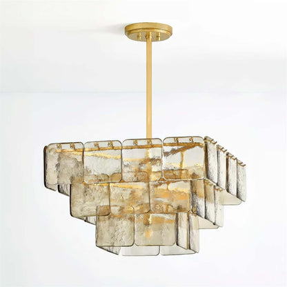 Zorvexa Glass Chandelier